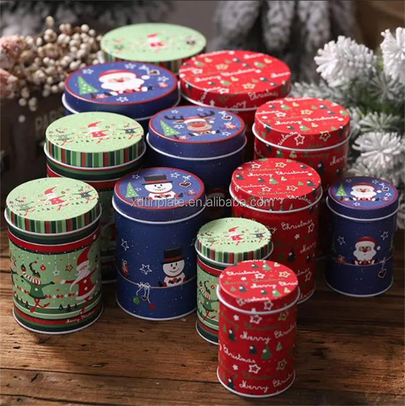 Rose gold small size metal tea coffee tin can